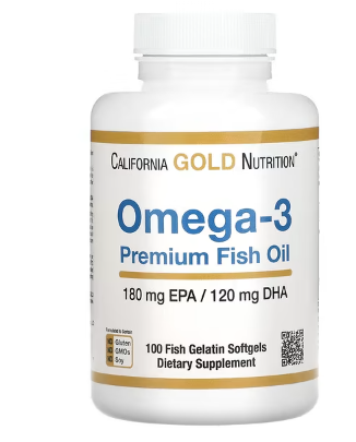 特价！California Gold Nutrition 优质鱼油软胶囊 100粒