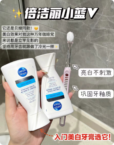 pearldorps倍洁丽 蓝V含氟牙膏80g